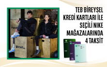 Seçili Nike mağazalarında 4 taksit!